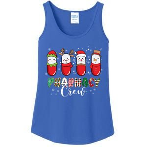 Pharmacy Crew Christmas Pills Snow Reindeer Santa Lights Gift Ladies Essential Tank