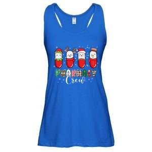 Pharmacy Crew Christmas Pills Snow Reindeer Santa Lights Gift Ladies Essential Flowy Tank