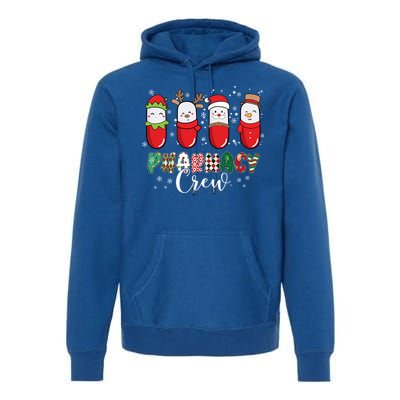 Pharmacy Crew Christmas Pills Snow Reindeer Santa Lights Gift Premium Hoodie