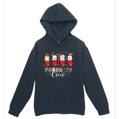 Pharmacy Crew Christmas Pills Snow Reindeer Santa Lights Gift Urban Pullover Hoodie