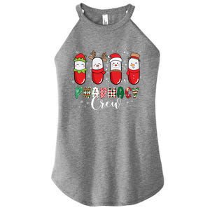 Pharmacy Crew Christmas Pills Snow Reindeer Santa Lights Gift Women's Perfect Tri Rocker Tank