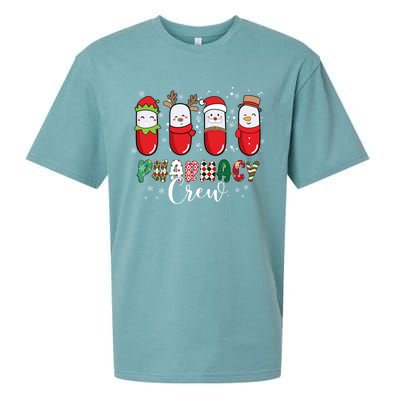 Pharmacy Crew Christmas Pills Snow Reindeer Santa Lights Gift Sueded Cloud Jersey T-Shirt