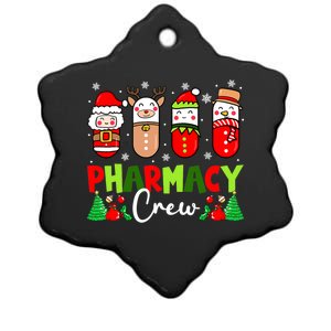 Pharmacy Crew Christmas Pills Snow Reindeer Xmas Pajamas Gift Ceramic Star Ornament