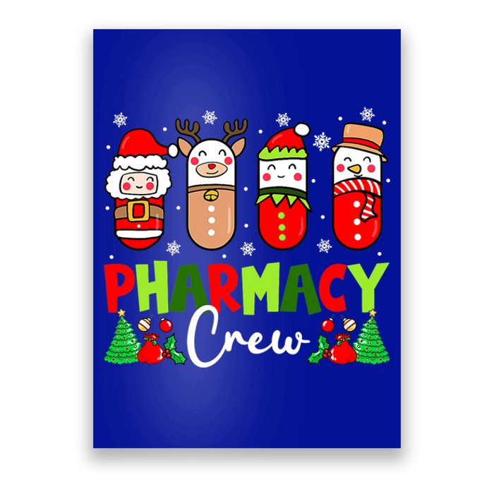 Pharmacy Crew Christmas Pills Snow Reindeer Xmas Pajamas Gift Poster