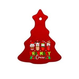 Pharmacy Crew Christmas Pills Snow Reindeer Xmas Pajamas Gift Ceramic Tree Ornament