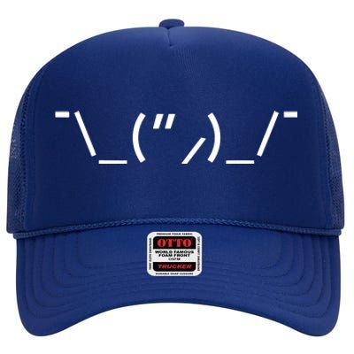 Programmer Coder Computer Nerd Geek Coding Funny Gift High Crown Mesh Back Trucker Hat