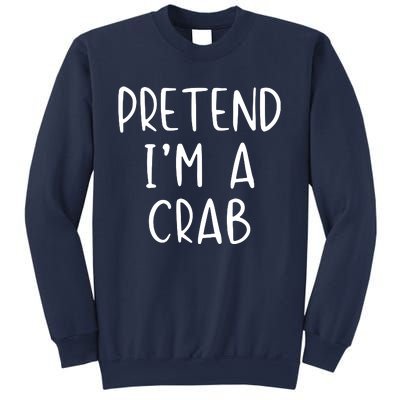 Pretend Crab Costume Halloween Lazy Easy Sweatshirt