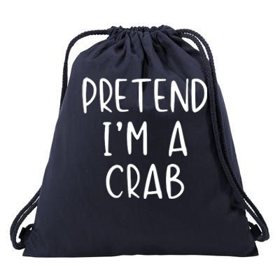 Pretend Crab Costume Halloween Lazy Easy Drawstring Bag