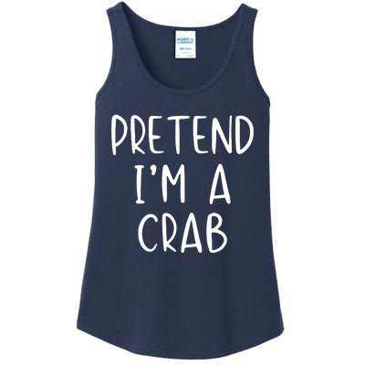 Pretend Crab Costume Halloween Lazy Easy Ladies Essential Tank