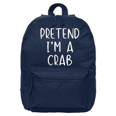 Pretend Crab Costume Halloween Lazy Easy 16 in Basic Backpack