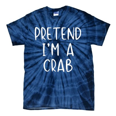 Pretend Crab Costume Halloween Lazy Easy Tie-Dye T-Shirt