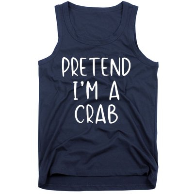 Pretend Crab Costume Halloween Lazy Easy Tank Top