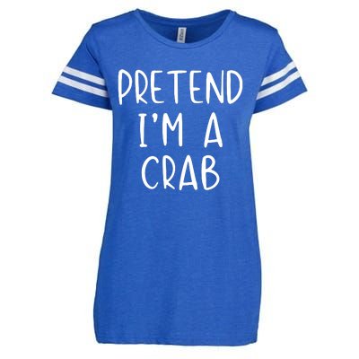 Pretend Crab Costume Halloween Lazy Easy Enza Ladies Jersey Football T-Shirt