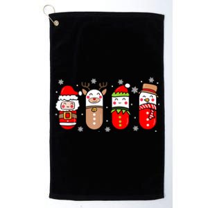 Pharmacy Crew Christmas Pills Snow Reindeer Xmas Pajamas Gift Platinum Collection Golf Towel