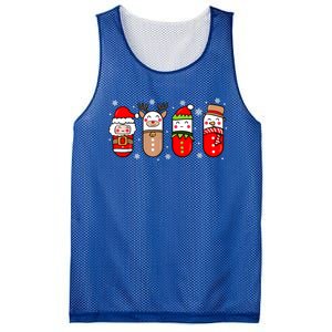 Pharmacy Crew Christmas Pills Snow Reindeer Xmas Pajamas Gift Mesh Reversible Basketball Jersey Tank