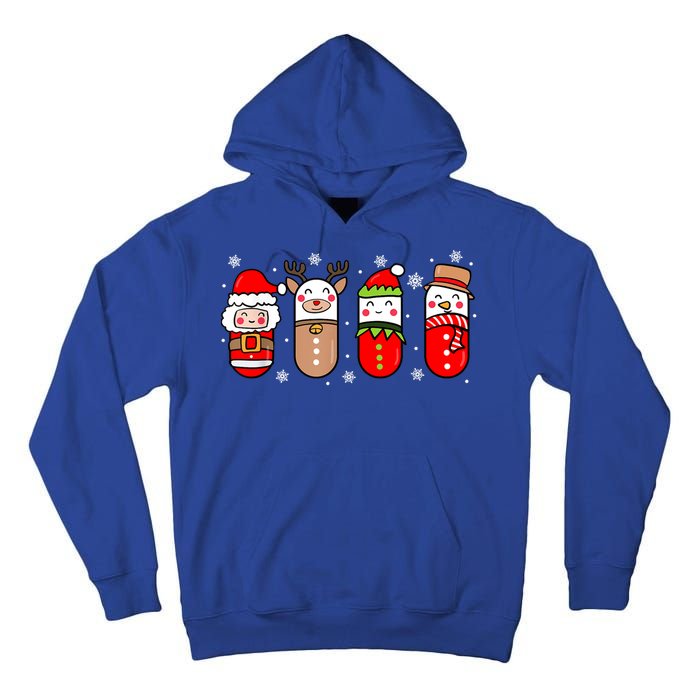 Pharmacy Crew Christmas Pills Snow Reindeer Xmas Pajamas Gift Tall Hoodie