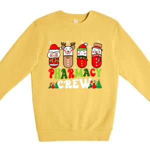 Pharmacy Crew Christmas Pills Snow Reindeer Xmas Pajamas Gift Premium Crewneck Sweatshirt