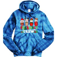 Pharmacy Crew Christmas Pills Snow Reindeer Xmas Pajamas Gift Tie Dye Hoodie