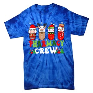 Pharmacy Crew Christmas Pills Snow Reindeer Xmas Pajamas Gift Tie-Dye T-Shirt