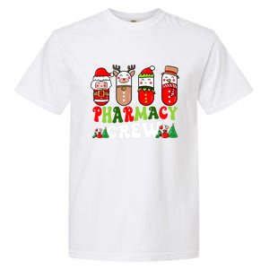 Pharmacy Crew Christmas Pills Snow Reindeer Xmas Pajamas Gift Garment-Dyed Heavyweight T-Shirt