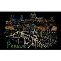 Prague City Charles Bridge Bumper Sticker