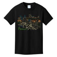 Prague City Charles Bridge Kids T-Shirt