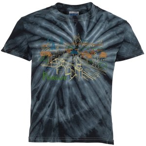 Prague City Charles Bridge Kids Tie-Dye T-Shirt