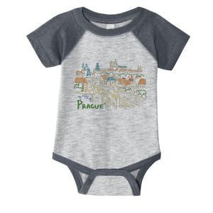 Prague City Charles Bridge Infant Baby Jersey Bodysuit