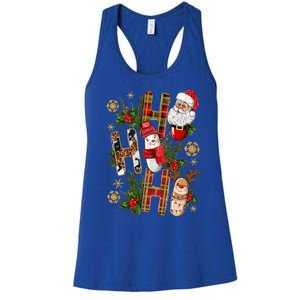 Pharmacy Crew Christmas Pills Snow Reindeer Xmas Pajamas Gift Women's Racerback Tank