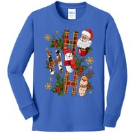 Pharmacy Crew Christmas Pills Snow Reindeer Xmas Pajamas Gift Kids Long Sleeve Shirt