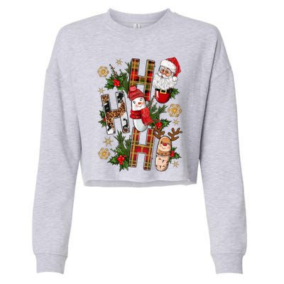 Pharmacy Crew Christmas Pills Snow Reindeer Xmas Pajamas Gift Cropped Pullover Crew