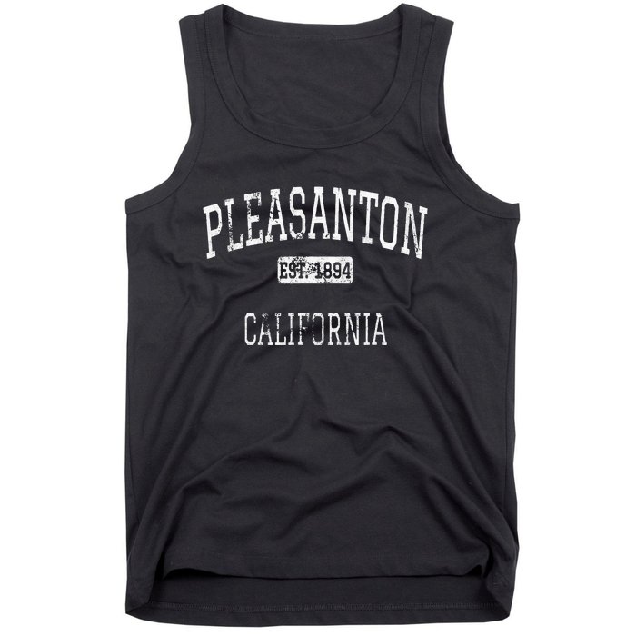 Pleasanton California Ca Vintage Tank Top