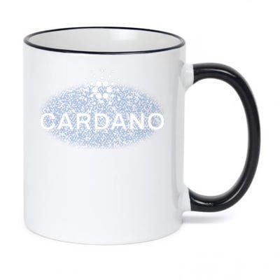 Pixel Cardano Cryptocurrency Logo 11oz Black Color Changing Mug