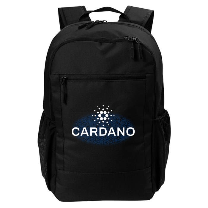 Pixel Cardano Cryptocurrency Logo Backpack
