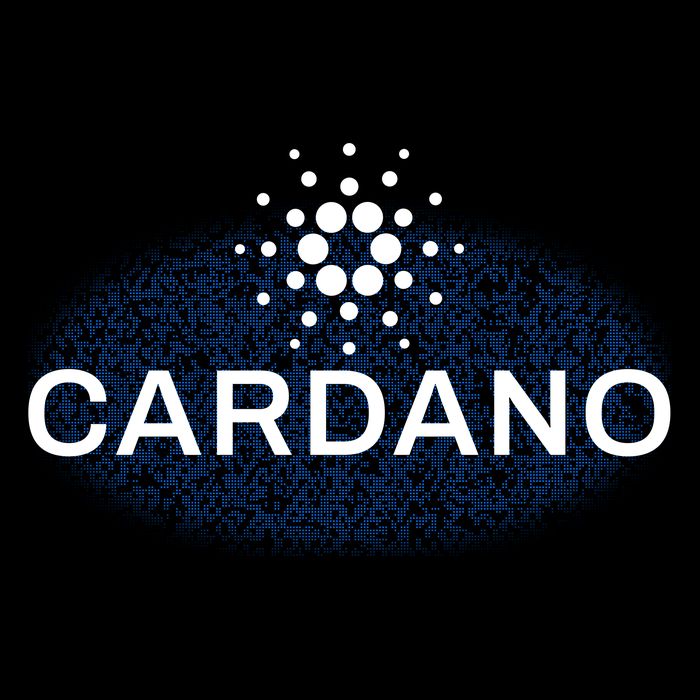 Pixel Cardano Cryptocurrency Logo Backpack
