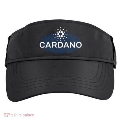 Pixel Cardano Cryptocurrency Logo Adult Drive Performance Visor