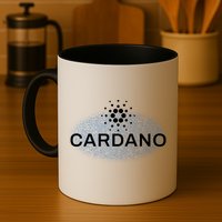 Pixel Cardano Cryptocurrency Logo Mug