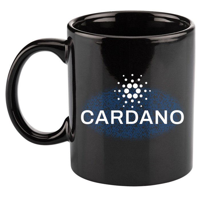 Pixel Cardano Cryptocurrency Logo 11oz C Handle Ceramic Mug