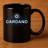Pixel Cardano Cryptocurrency Logo 11oz C Handle Ceramic Mug