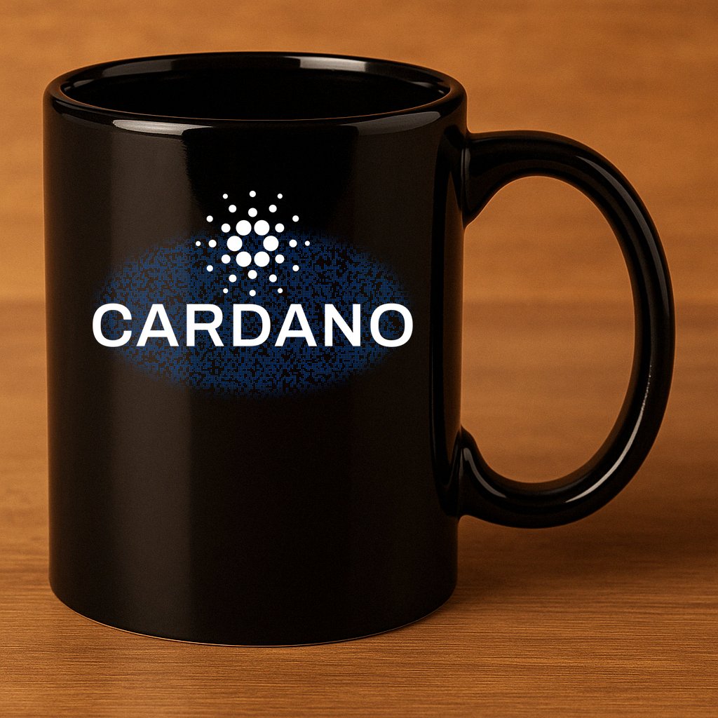 Pixel Cardano Cryptocurrency Logo 11oz C Handle Ceramic Mug