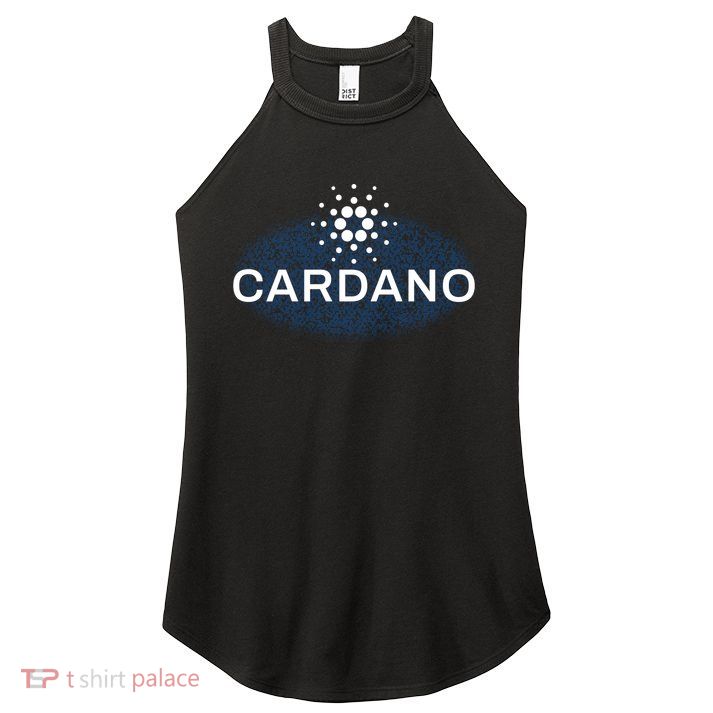 Pixel Cardano Cryptocurrency Logo Women's Perfect Tri Rocker Tank