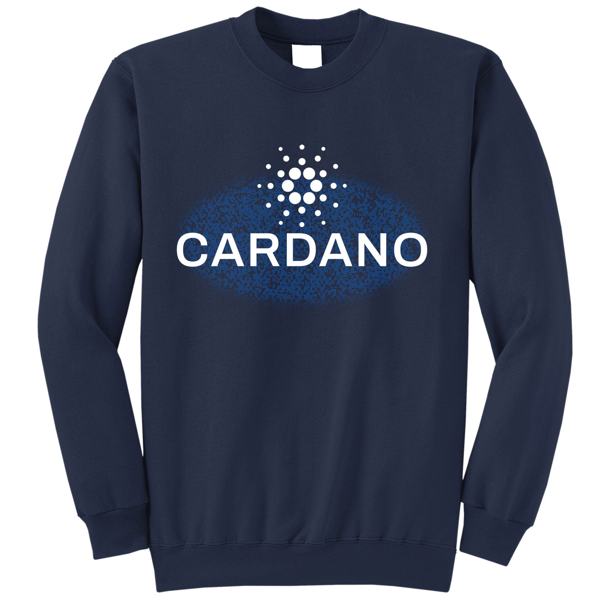Pixel Cardano Cryptocurrency Logo Sweatshirt
