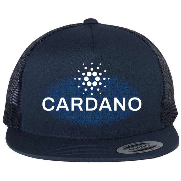 Pixel Cardano Cryptocurrency Logo Flatbill Hat