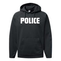 Police Costume Cop Uniform Officer Halloween Performance Fleece Hoodie