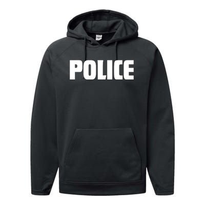 Police Costume Cop Uniform Officer Halloween Performance Fleece Hoodie