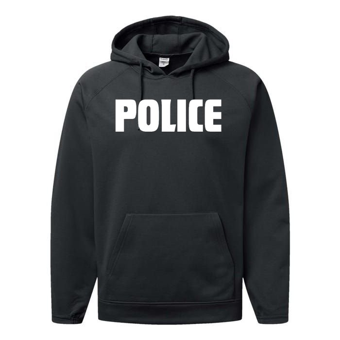 Police Costume Cop Uniform Officer Halloween Performance Fleece Hoodie