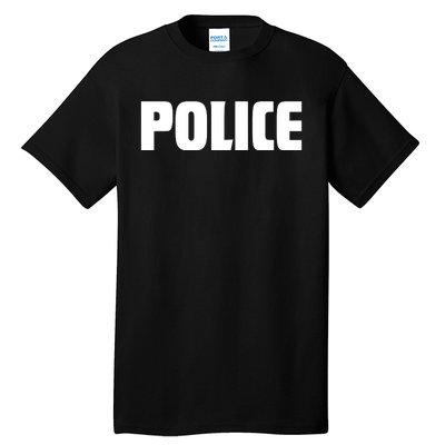 Police Costume Cop Uniform Officer Halloween Tall T-Shirt