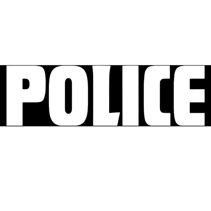 Police Costume Cop Uniform Officer Halloween Bumper Sticker