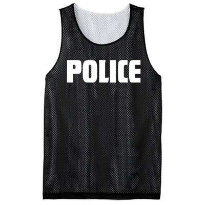 Police Costume Cop Uniform Officer Halloween Mesh Reversible Basketball Jersey Tank