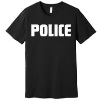 Police Costume Cop Uniform Officer Halloween Premium T-Shirt